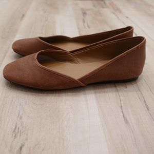 Lucky Brand Brown Adoura Leather Flats